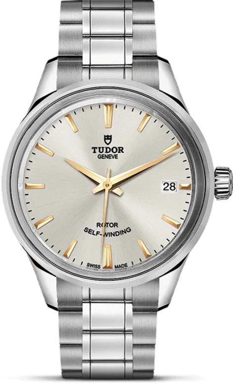 Tudor,Style 34mm,34mm,Stainless Steel,Silver,Automatic,Date,38hours,12300,12300-0017