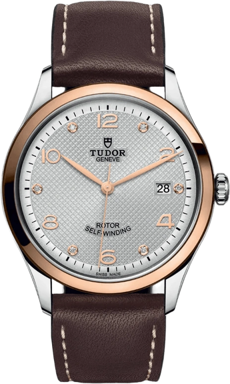 Tudor,1926 39mm,39mm,Rose Gold,Stainless Steel,Silver,Automatic,Day,38hours,91551,91551-0006
