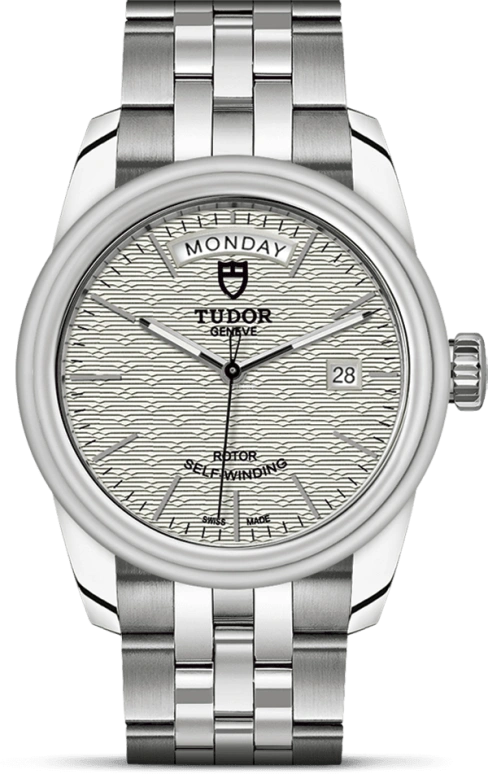 Tudor,Glamour 39mm,39mm,Stainless Steel,Silver,Automatic,Date,Day,56000,56000-0003