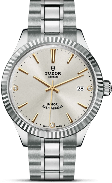 Tudor,Style 38mm,38mm,Stainless Steel,Silver,Automatic,Date,38hours,12510,12510-0011