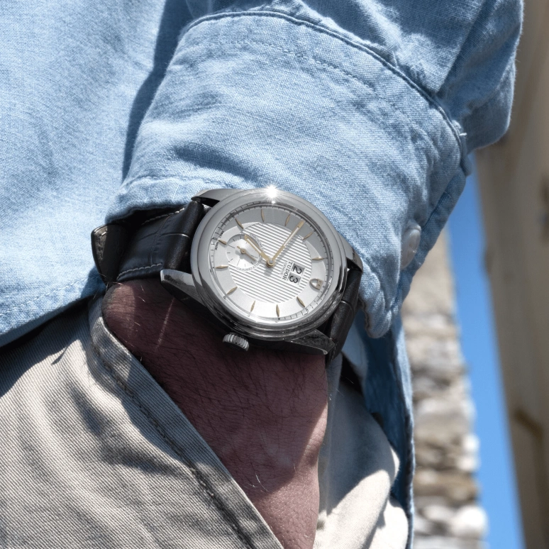 Tudor,Glamour 42mm,42mm,Stainless Steel,Silver,Automatic,Big Date,70hours,57100,57100-0017