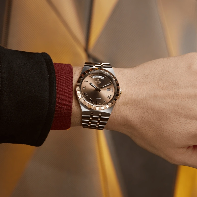 Tudor,Royal 41mm,41mm,Stainless Steel,Chocolate,Brown,Automatic,Date,Day,28603,28603-0007