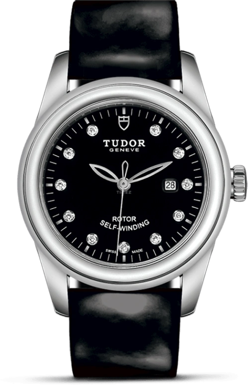Tudor,Glamour 31mm,31mm,Stainless Steel,Black,Automatic,Date,38hours,53000,53000-0045