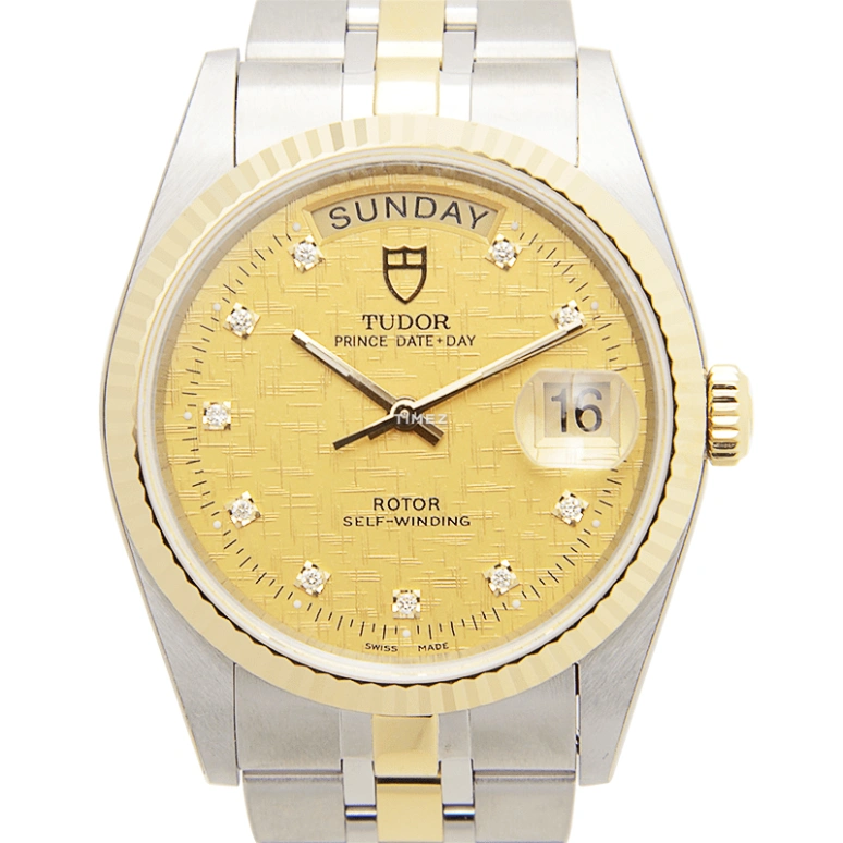 Tudor,Glamour Date Day 36mm,36mm,Stainless Steel,Gold,Automatic,Date,Day,76213,76213-62483 10di