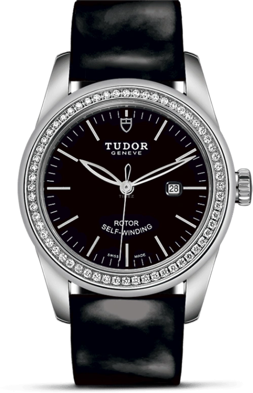 Tudor,Glamour 31mm,31mm,Stainless Steel,Black,Automatic,Date,38hours,53020,53020-0047