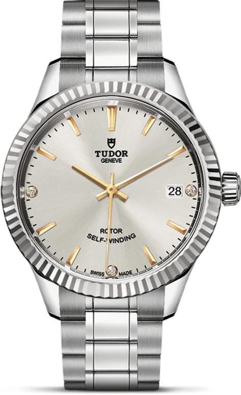 Tudor,Style 34mm,34mm,Stainless Steel,Silver,Automatic,Date,38hours,12310,12310-0011