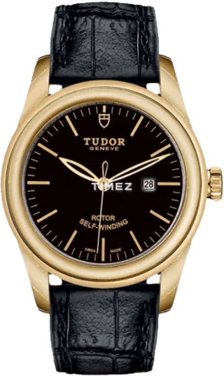 Tudor,Glamour 31mm,31mm,Yellow Gold,Black,Automatic,Day,38hours,53008,53008-0012