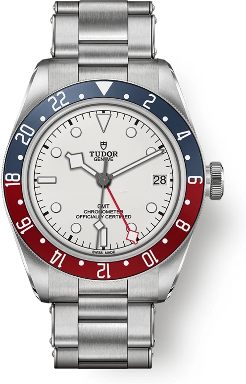 Tudor,Black Bay GMT 41mm,41mm,Stainless Steel,White,Automatic,Day,70hours,79830RB,79830RB-0010
