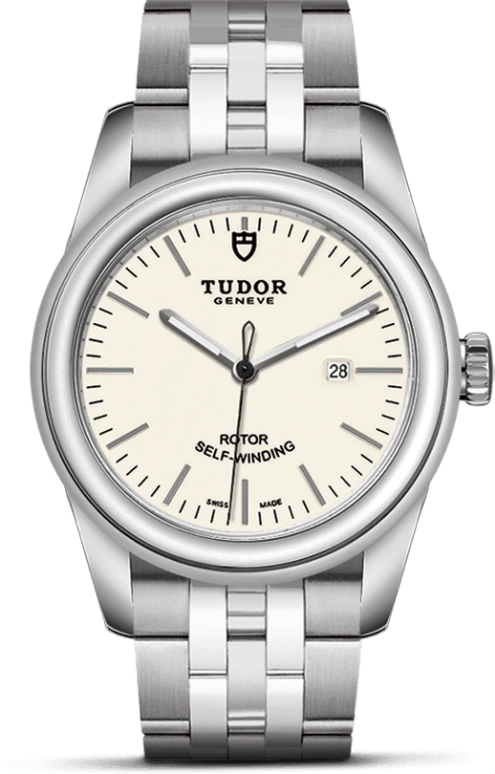 Tudor,Glamour 31mm,31mm,Stainless Steel,White,Automatic,Date,38hours,53000,53000-0079