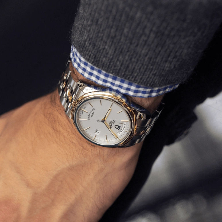 Tudor,Glamour 39mm,39mm,Yellow Gold,Stainless Steel,White,Automatic,Date,Day,56003,56003-0112