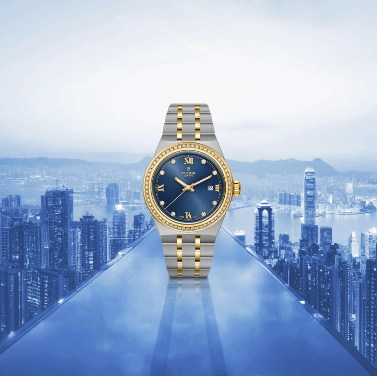 Tudor,Royal 28mm,28mm,Stainless Steel,Blue,Automatic,Day,38hours,28323,28323-0002