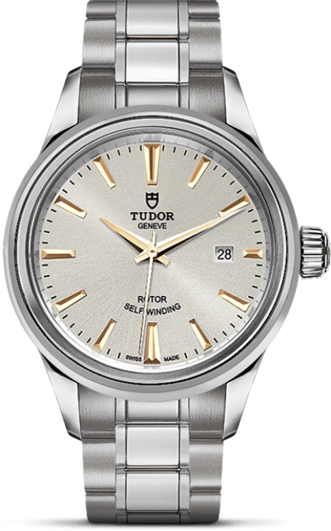 Tudor,Style 28mm,28mm,Stainless Steel,Silver,Automatic,Date,38hours,12100,12100-0017