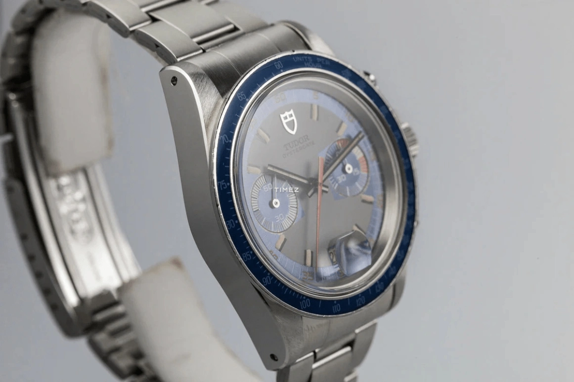 Tudor,Other 40mm,40mm,Stainless Steel,Silver,Blue,Handwound,Chronograph,Day,7149,7149/0