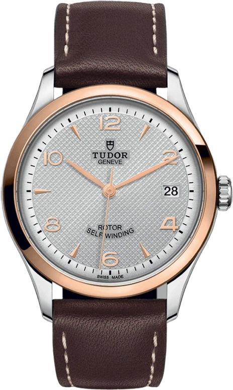 Tudor,1926 36mm,36mm,Rose Gold,Stainless Steel,Silver,Automatic,Day,38hours,91451,91451-0005