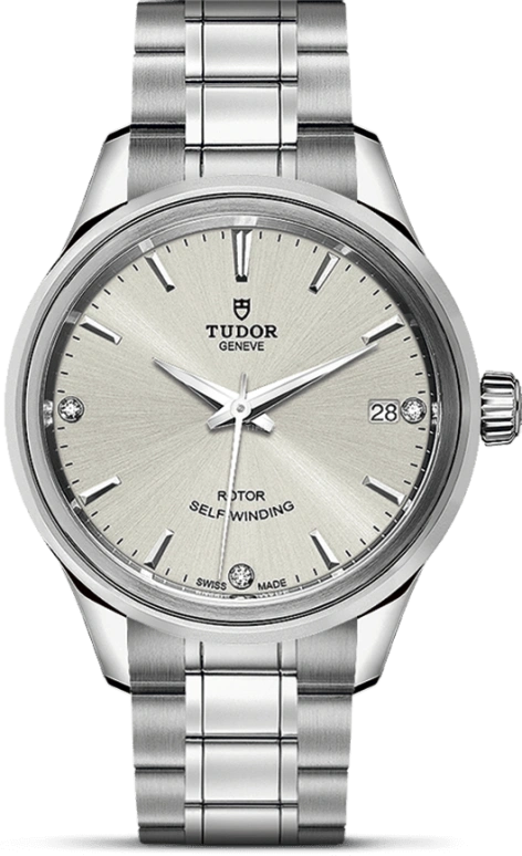 Tudor,Style 34mm,34mm,Stainless Steel,Silver,Automatic,Date,38hours,12300,12300-0003