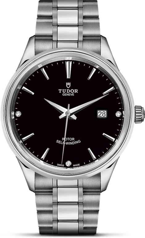Tudor,Style 41mm,41mm,Stainless Steel,Black,Automatic,Date,38hours,12700,12700-0004