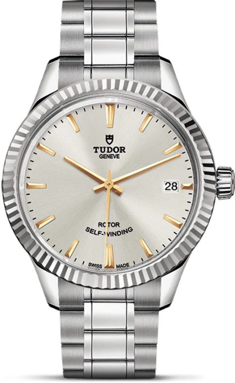 Tudor,Style 34mm,34mm,Stainless Steel,Silver,Automatic,Date,38hours,12310,12310-0005