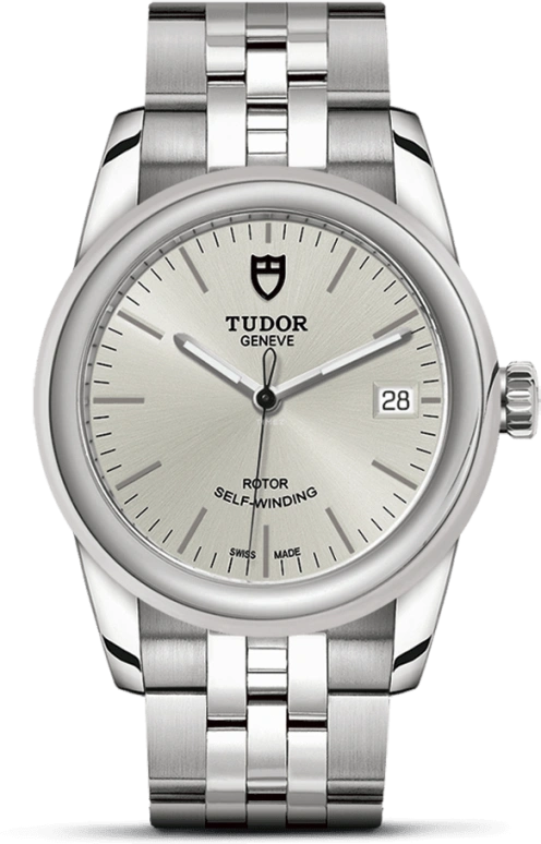 Tudor,Glamour 36mm,36mm,Stainless Steel,Silver,Automatic,Date,38hours,55000,55000-0005