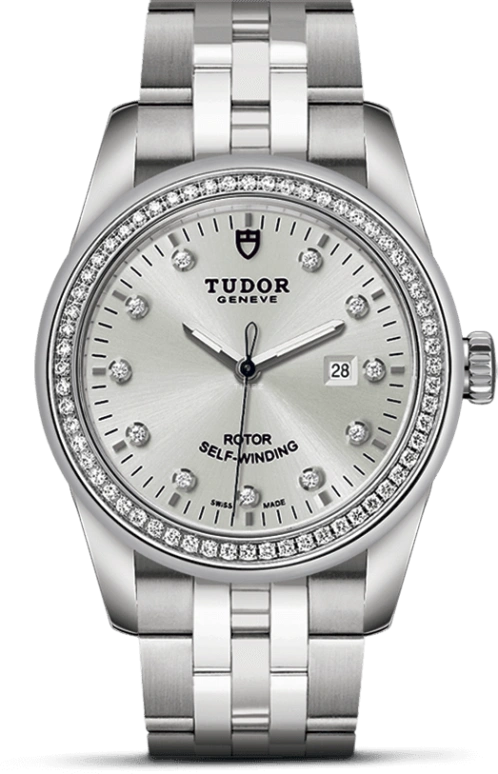 Tudor,Glamour 31mm,31mm,Stainless Steel,Silver,Automatic,Date,38hours,53020,53020-0003