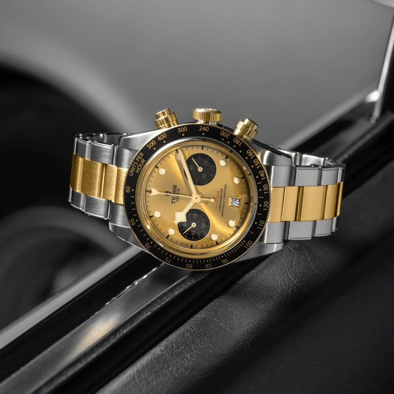 Tudor,Black Bay Chronograph 41mm,41mm,Stainless Steel,Black,Gold,Automatic,Chronograph,Day,79363N,79363N-0007