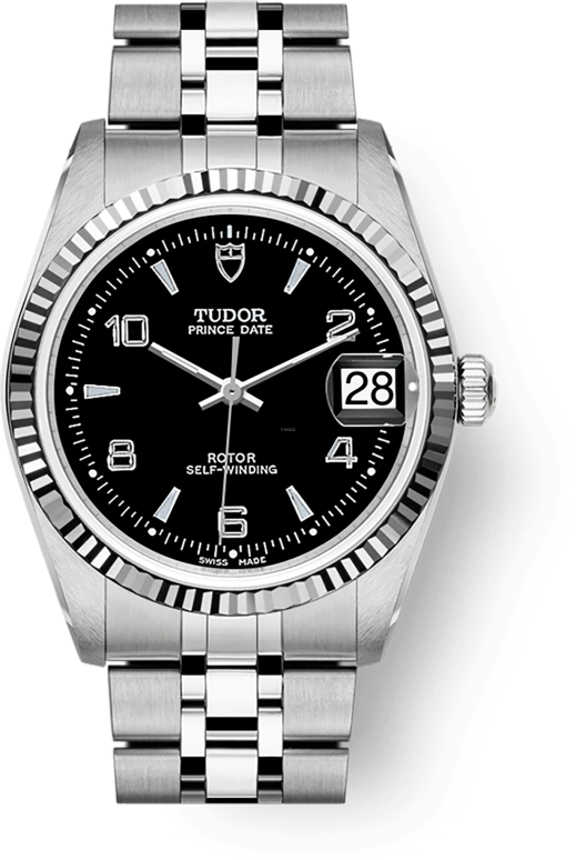 Tudor,Prince Princess 34mm,34mm,Stainless Steel,Black,Automatic,38hours,In-house Caliber,74034,74034-0012