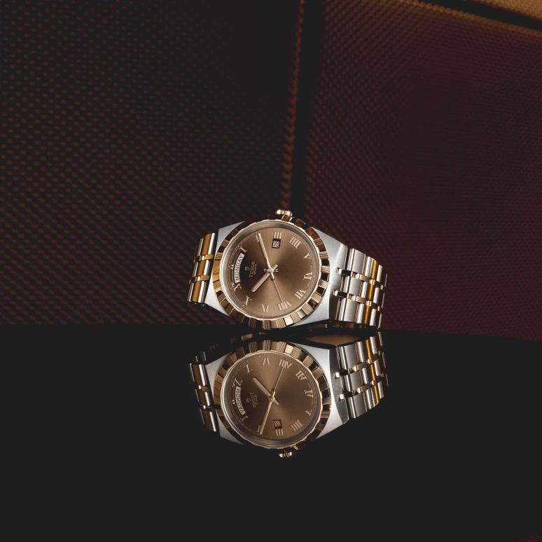 Tudor,Royal 41mm,41mm,Stainless Steel,Chocolate,Brown,Automatic,Date,Day,28603,28603-0007