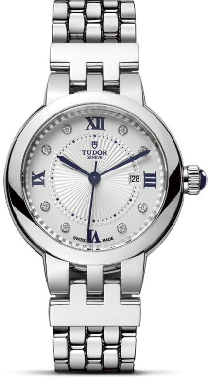 Tudor,Clair de Rose 30mm,30mm,Stainless Steel,Silver,Automatic,Date,38hours,35500,35500-0004