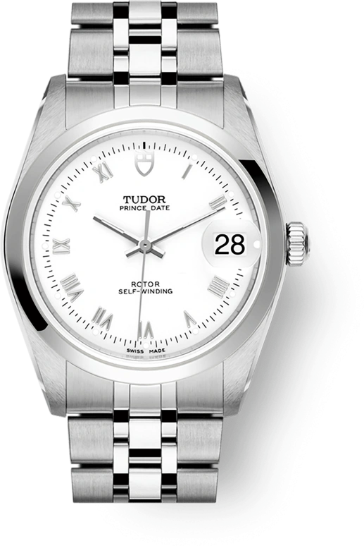 Tudor,Prince Princess 34mm,34mm,Stainless Steel,White,Automatic,38hours,In-house Caliber,74000,74000-0006