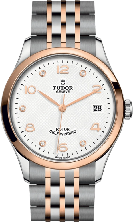 Tudor,1926 36mm,36mm,Rose Gold,Stainless Steel,White,Automatic,Day,38hours,91451,91451-0011