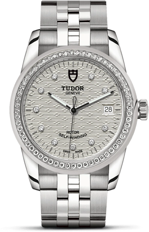 Tudor,Glamour 36mm,36mm,Stainless Steel,Silver,Automatic,Date,38hours,55020,55020-0001