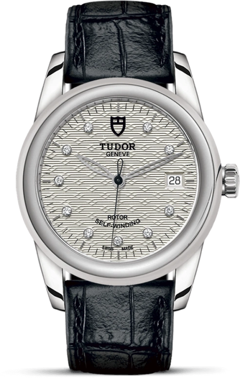 Tudor,Glamour 36mm,36mm,Stainless Steel,Silver,Automatic,Date,38hours,55000,55000-0058