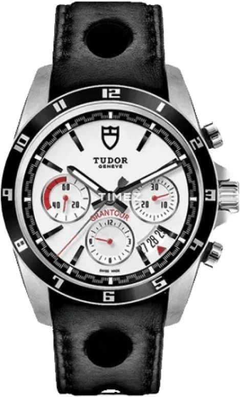 Tudor,Grantour 42mm,42mm,Stainless Steel,White,Automatic,Chronograph,Day,20530N,20530N-0007