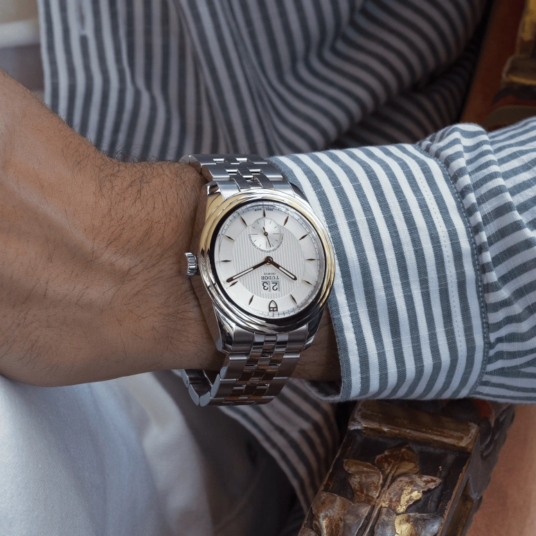 Tudor,Glamour 42mm,42mm,Stainless Steel,Silver,Automatic,Big Date,70hours,57100,57100-0002