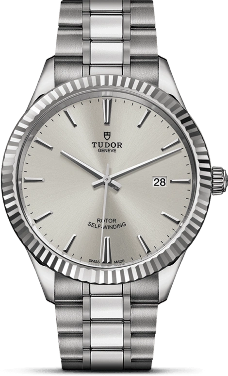 Tudor,Style 41mm,41mm,Stainless Steel,Silver,Automatic,Date,38hours,12710,12710-0001