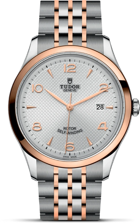 Tudor,1926 41mm,41mm,Rose Gold,Stainless Steel,Silver,Automatic,Day,38hours,91651,91651-0001