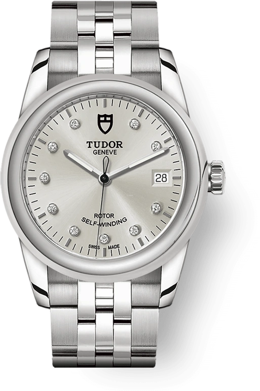 Tudor,Glamour 36mm,36mm,Stainless Steel,Silver,Automatic,Date,38hours,55000,55000-0006