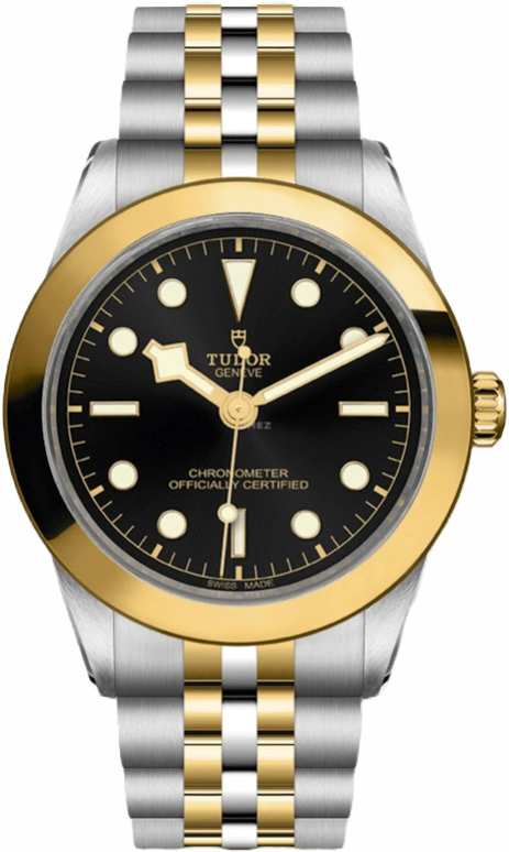 Tudor,Black Bay 31-36-39-41 39mm,39mm,Yellow Gold,Stainless Steel,Black,Automatic,70hours,In-house Caliber,79663,79663-0001