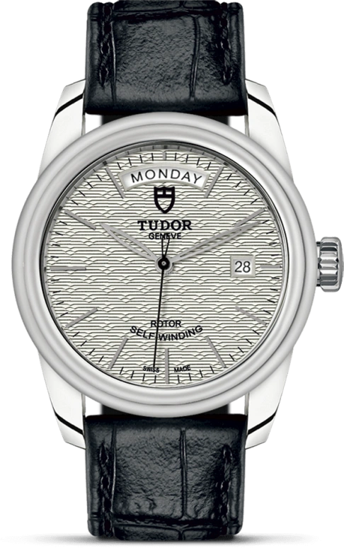 Tudor,Glamour 39mm,39mm,Stainless Steel,Silver,Automatic,Date,Day,56000,56000-0043