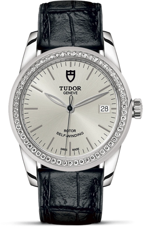 Tudor,Glamour 36mm,36mm,Stainless Steel,Silver,Automatic,Date,38hours,55020,55020-0057