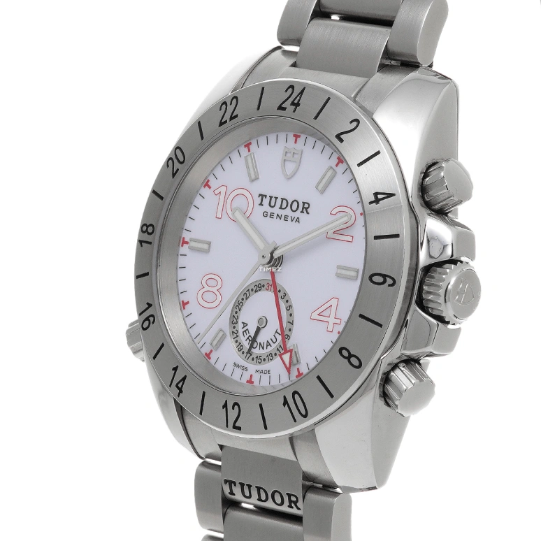 Tudor,Sport Aeronaut 41mm,41mm,Stainless Steel,White,Automatic,Day,Dule Time,20200,20200-93570