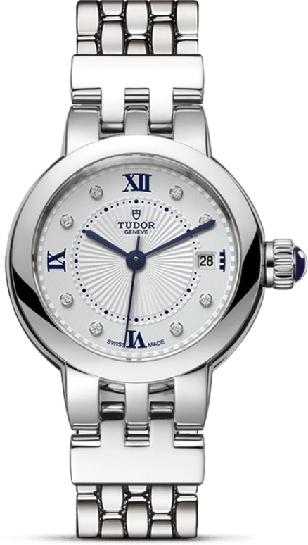 Tudor,Clair de Rose 26mm,26mm,Stainless Steel,Silver,Automatic,Date,38hours,35200,35200-0004