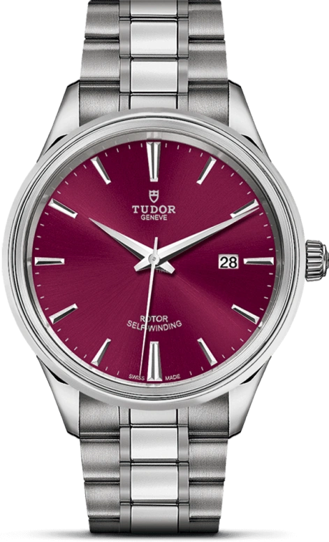 Tudor,Style 41mm,41mm,Stainless Steel,Purple,Automatic,Date,38hours,12700,12700-0011