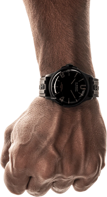 U-Boat,Darkmoon 40mm,40mm,Stainless Steel,Black,Grey,Quartz,Sapphire,Crystal Glass,Round,9552