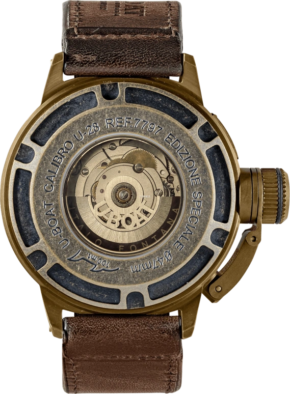 U-Boat,Classico 47mm,47mm,Bronze,Black,Automatic,Day,Sapphire,7797