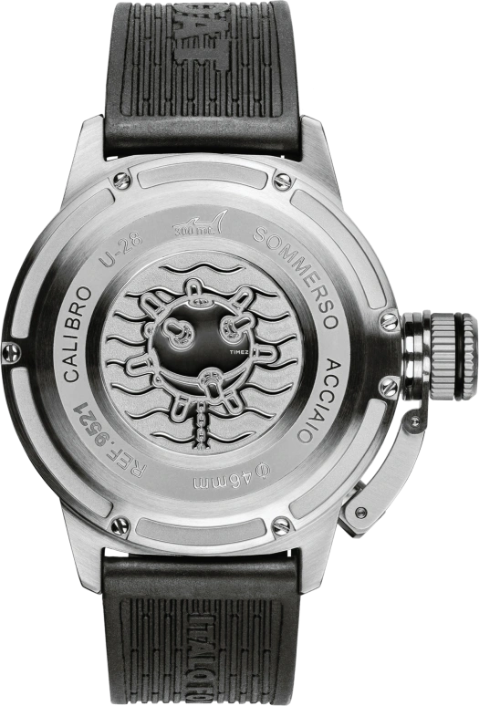 U-Boat,Sommerso 46mm,46mm,Stainless Steel,Wine Red,Black,Silver,Automatic,Day,41hours,9521
