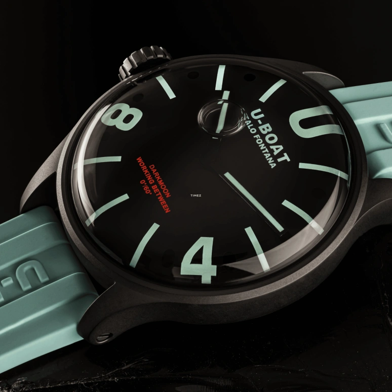 U-Boat,Darkmoon 44.70mm,44.70mm,Stainless Steel,Black,Quartz,Sapphire,Round,9526,9526/A