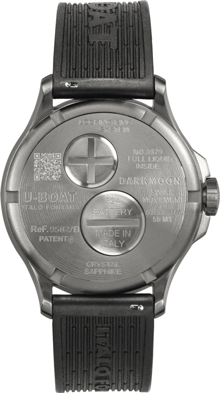 U-Boat,Darkmoon 41.50mm,41.50mm,Stainless Steel,Green,Black,Quartz,Sapphire,Round,9502,9502/B