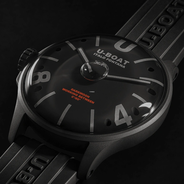 U-Boat,Darkmoon 44.80mm,44.80mm,Stainless Steel,Black,Quartz,Sapphire,Crystal Glass,Round,9544