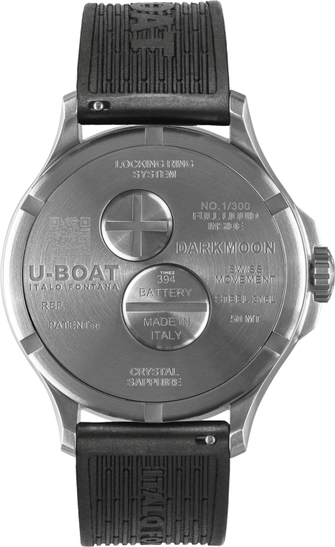 U-Boat,Darkmoon 46.50mm,46.50mm,Stainless Steel,Blue,Quartz,Sapphire,Crystal Glass,Round,2029