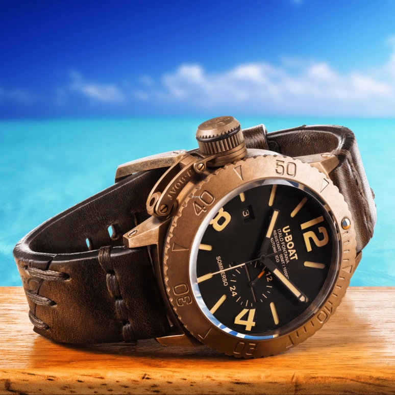 U-Boat,Sommerso 46mm,46mm,Bronze,Black,Automatic,Day,41hours,8486